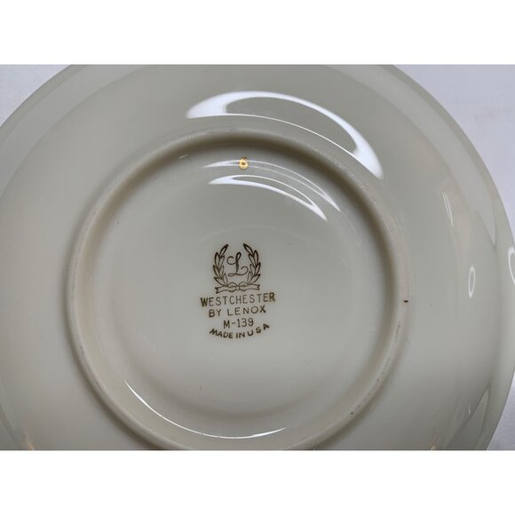 2 pc Gold Footed Tea Cup & Saucer Set 8677 Westchester Lenox M-139 MULTIPLE - Picture 12 of 14